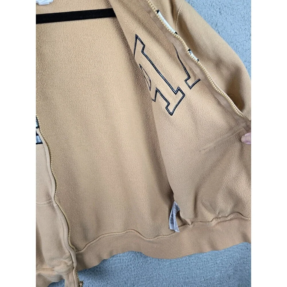 Gap Kids Hoodie Girls XXL Light Brown Embroidered Spell Out Logo Cotton